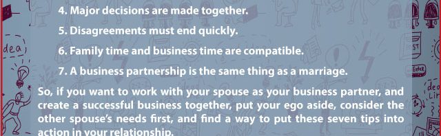 7 Tips To Working With Your Spouse As A Business Partner Infographic