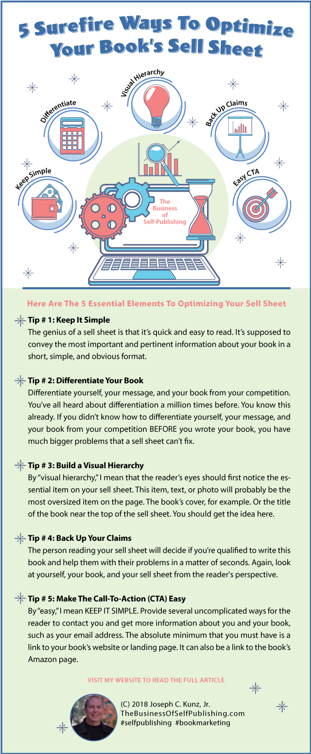 5 Surefire Ways To Optimize Your Book’s Sell Sheet (Infographic)