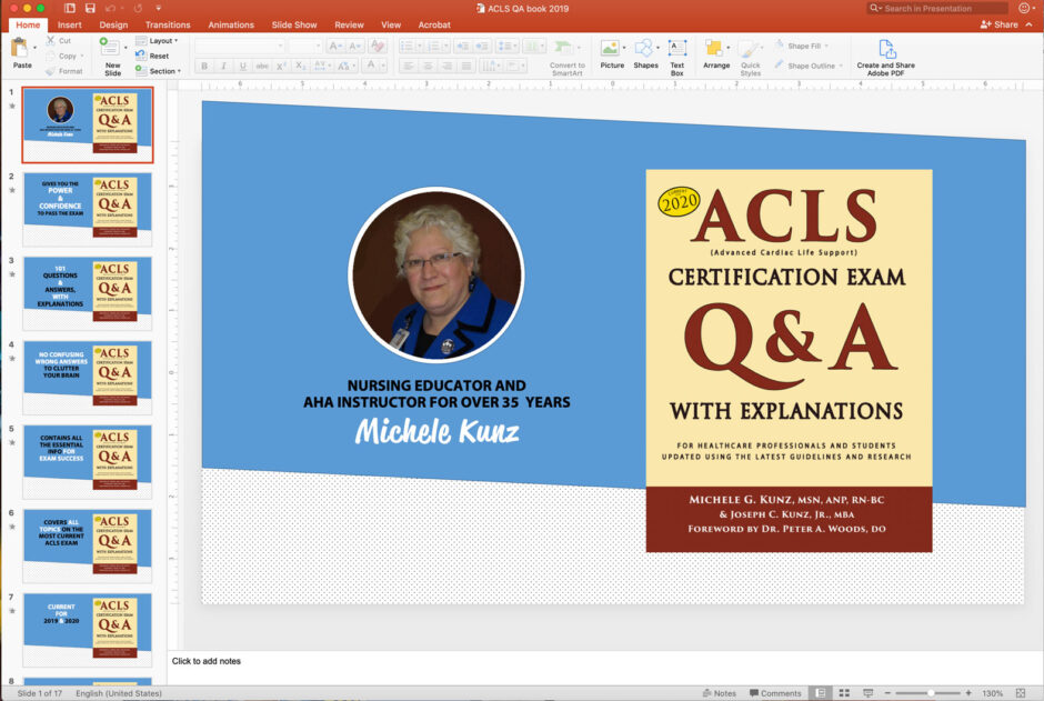 ACLS QA book PowerPoint screen shot