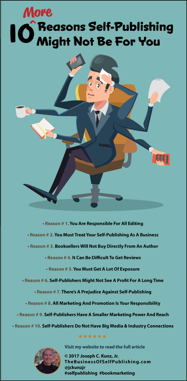 10 More Reasons Self-Publishing Might Not Be For You (Infographic)